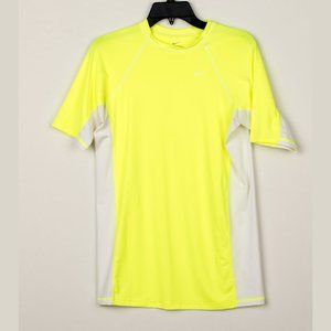 NIKE Yellow(Volt) & White Workout Shirt Size S